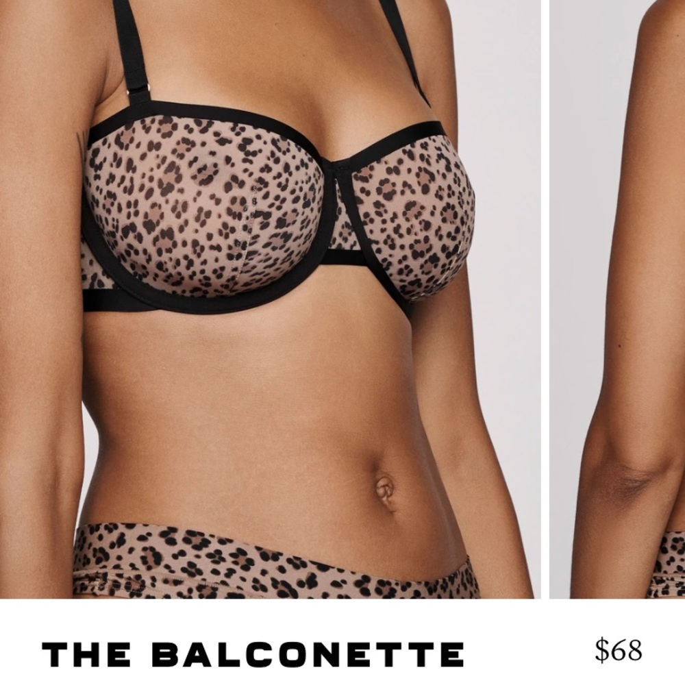 Cuup 38C balconette bra in leopard print!